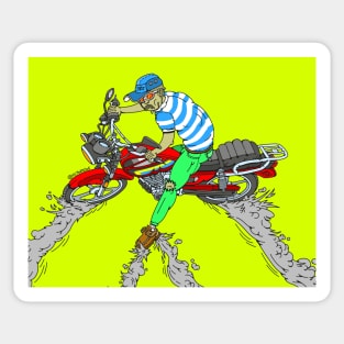 The Timeless Rebel: A New Generation Takes the Road Sticker